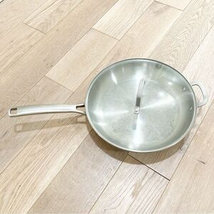 Calphalon Stainless Steel Cookware Frying Pan 12” with lid
